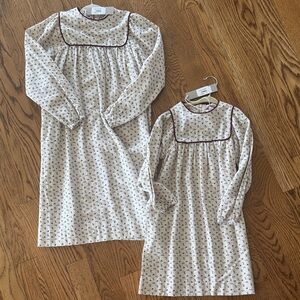 Burgundy cranberry Ditsy Floral dress - sisters 10/12 and 6/7